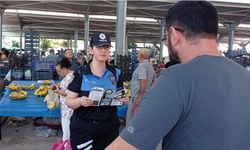 Polisten dolandırıcılık ve suçlara karşı bilgilendirme çalışması