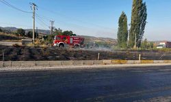Refüjde çıkan yangın kısa sürede söndürüldü