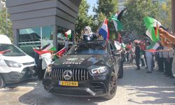 Şanlıurfa'da Filistin konvoyuna görkemli karşılama