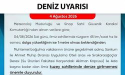Sinop'ta deniz uyarısı
