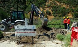 Söke'de kanalizasyon çalışması devam ediyor