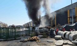 Sünger atölyesi alevlere teslim oldu