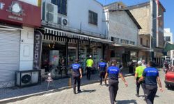 Turgutlu'da kaldırım işgali denetimi