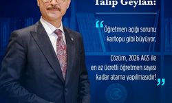 Türk Eğitim-Sen Genel Başkanı Geylan: 'Öğretmen açığı sorunu her geçen gün büyümeye devam etmektedir'