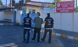 Uşak'ta 26 yıl 15 gün hapis cezasıyla aranan hükümlü yakalandı