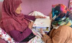 Yaz Kur'an kursu öğrencilerinden yaşlılara ziyaret