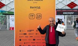 77 yaşındaki Demir Adam Ali Bıdı, Moskova Maratonu'nda Türkiye'yi temsil etti