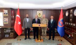 AK Parti heyeti Bilecik Jandarma Eğitim Komutanı İlbey ile bir araya geldi