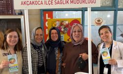 Akçakoca'da sağlıklı beslenme için farkındalık standı kuruldu