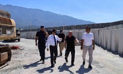 Arsuz'da balıkçı barınağında yenileme çalışmaları sürüyor