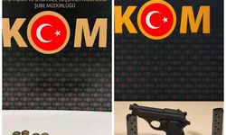 Bayburt'ta 3 şüphelinin yakalandığı operasyonlarda tabanca ve 94 fişek ele geçirildi