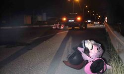 Ciple çarpışan motosiklet yaklaşık 20 metre sürüklendi: 1 yaralı