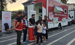 Cizre'de mobil araçla vatandaşlara yerinde destek