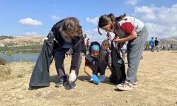 Çorum'da 250 kişi çevre temizliği yaptı