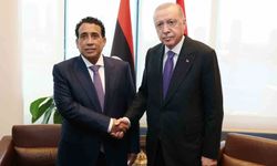 Cumhurbaşkanı Erdoğan, Libya Başkanlık Konseyi Başkanı el-Menfi ile görüştü