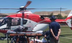 Darende'de 53 yaşındaki hasta, hava ambulansıyla Malatya'ya sevk edildi