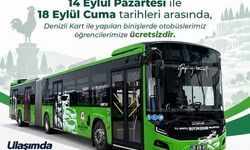 Denizli Büyükşehir otobüsleri öğrenciler için ilk hafta ücretsiz
