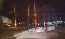 Elazığ'da makas atan sürücü kameraya yansıdı