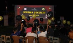 Hasanlar köyünde nostalji dolu açık hava sineması