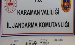 Jandarma uygulamalarında tarihi eser ve 110 bin 746 adet makaron ele geçirildi
