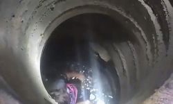 Kaldırımda yürürken su kuyusuna düşen çocuğu itfaiye ekipleri kurtardı