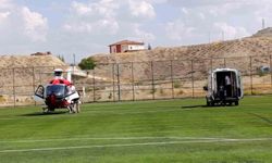 Kalp krizi geçiren hasta hava ambulansıyla Malatya'ya sevk edildi