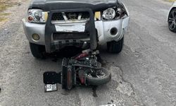 Karapınar'da pikap ile motosiklet çarpıştı: 1 yaralı