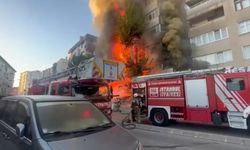 Kartal'da alev alev yanan market kullanılamaz hale geldi