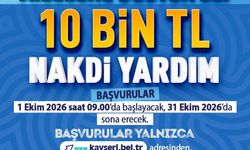 Kayseri Büyükşehir'den üniversiteli öğrencisi bulunan ailelere 10 bin TL destek
