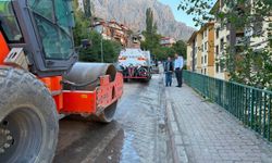 Kemaliye'de doğalgaz çalışmaları sürüyor