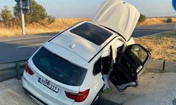Keşan'da su kanalına düşen otomobilde 4 kişi yaralandı