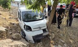 Kontrolden çıkan araç ağaca çarptı: 2 yaralı
