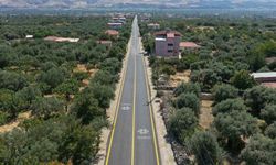 Kuyucak'taki yol yenilendi