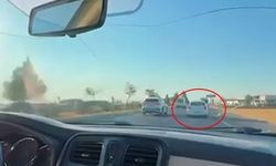 Makas atan sürücü trafiği tehlikeye attı