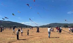 Menteşe'de gökyüzü uçurtmalarla renklendi