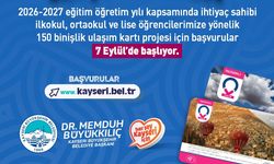 Öğrencilere ulaşım kartı başvuruları 7 Eylül'de başlıyor