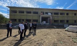 Pamukören Ortaokulu inşaatında çalışmalar sürüyor