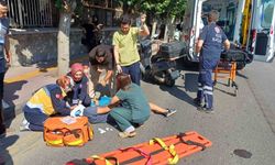 Panik fren kaza getirdi: 1 yaralı