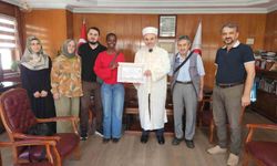 Samsun'a gelin olan Kenyalı 'Kosgei' Müslüman oldu, 'Sıla' ismini aldı