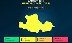 Samsun'da 'sarı kodlu' uyarı