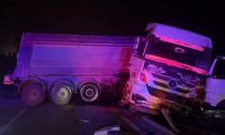 Tır refüjü aşıp karşı şeride geçti: 2 yaralı
