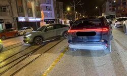 Trafik kazası sebebiyle tramvay seferleri aksadı