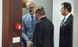 Ukrayna Büyükelçisi Celalov'dan BBP Başkanı Destici'ye ziyaret