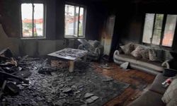 Yangında eşyaları kül olan aileye Sevgi Eli sahip çıktı