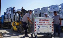 Yunusemre'de çöp konteynerleri yenileniyor