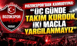 Bozokspor'dan Kamuoyuna: "Üç Günde Takım Kurduk, İki Maçla Yargılanmayız"