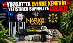 Yozgat'ta Evinde Kenevir Yetiştiren Şüpheliye Gözaltı
