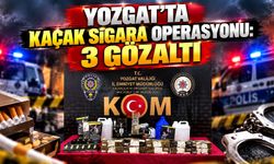 Yozgat'ta Kaçak Sigara Operasyonu: 3 Gözaltı