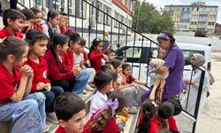 Adıyaman Belediyesi'nden çocuklara hayvan sevgisi buluşması