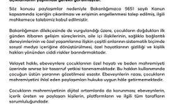 Aile ve Sosyal Hizmetler Bakanlığı: 'Çocukların mahremiyetinin dijital ortamlarda da korunması tüm tarafların sorumluluğundadır'